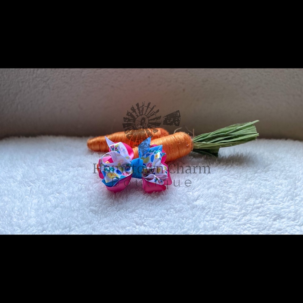 Handmade Ribbon Easter Bow